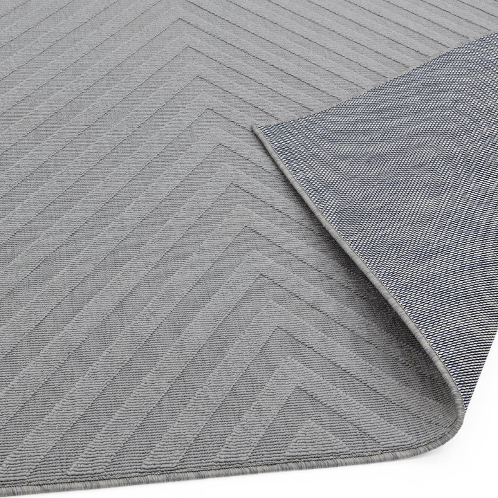 Rug Antibes geometric silver grey 160x230 cm