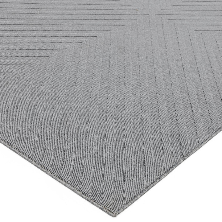 Rug Antibes geometric grey silver 200x290 cm