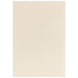Tappeto Antibes geometrico bianco crema e avorio