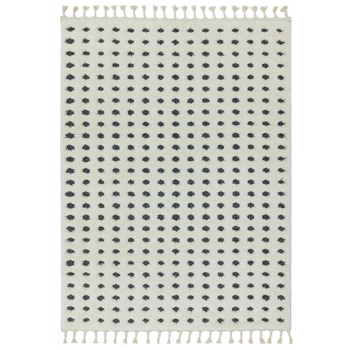 Rug Ariana geometric cream dark grey 120x170 cm