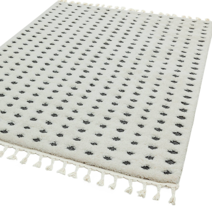 Rug Ariana geometric cream dark grey 120x170 cm