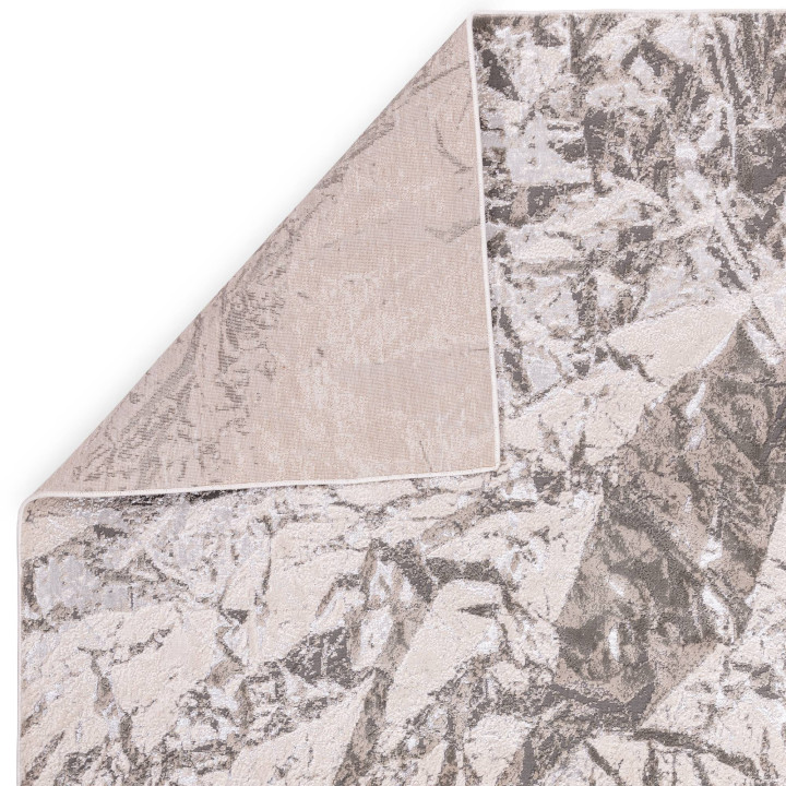 Tappeto Aurora astratto oro e beige 240x340 cm