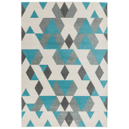 Rug Colt geometric beige blue grey 120x170 cm