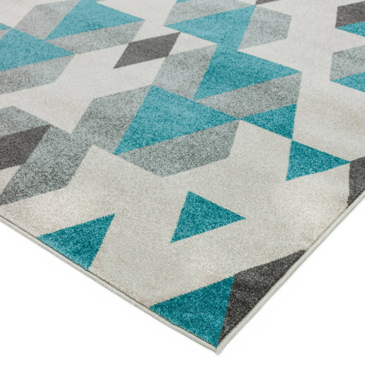 Rug Colt geometric beige blue grey 120x170 cm