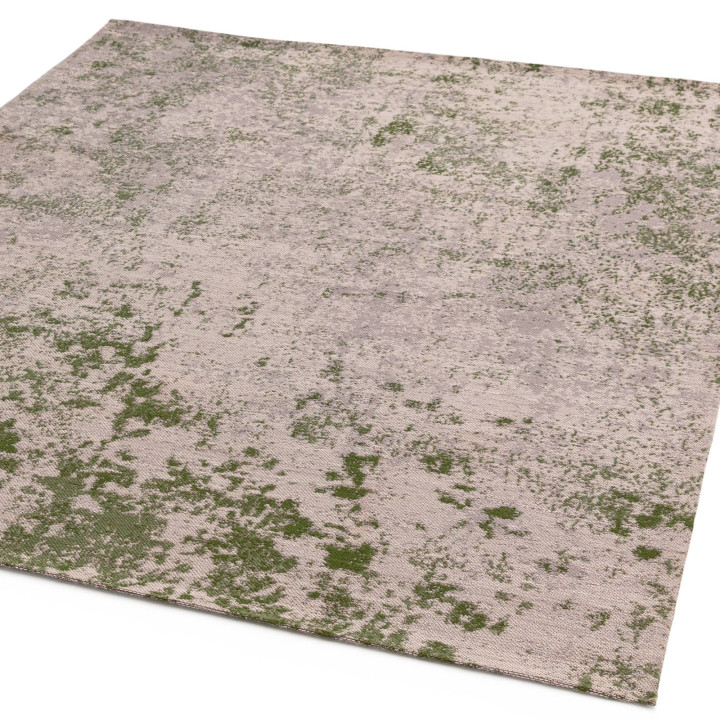 Rug Dara abstract olive green beige 120x170 cm