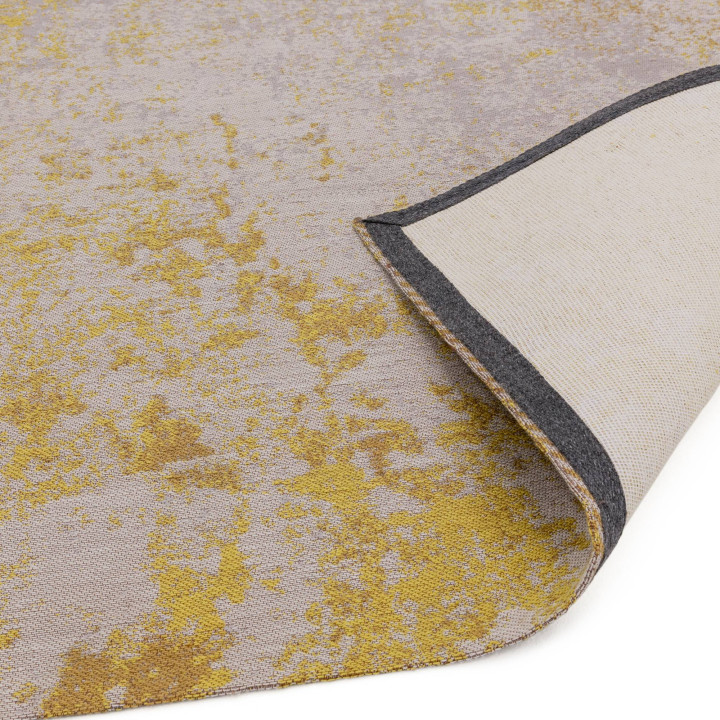 Rug Dara abstract grey golden yellow 120x170 cm