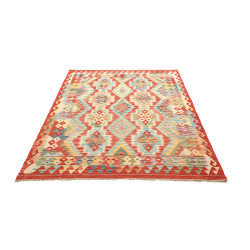 Kilim 146x196 Cm Kilim, Afghanistan, Hand-carded Wool warp: