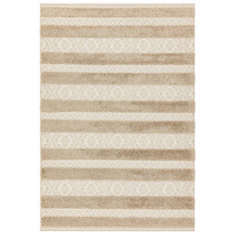 Tappeto Monty geometrico beige e tortora 80x150