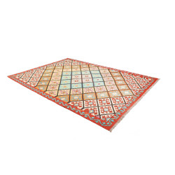 Kilim 208x293 Cm Kilim, Afghanistan, Hand-carded Wool warp:
