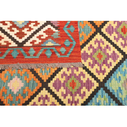 Kilim 208x293 Cm Kilim, Afghanistan, Hand-carded Wool warp: