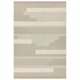 Tappeto Monty geometrico beige e avorio 160x230