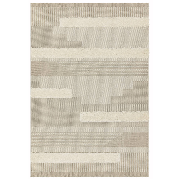 Rug Monty geometric beige ivory light taupe 160x