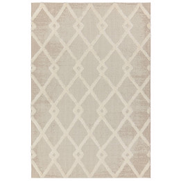 Tappeto Monty geometrico beige e avorio 160x230