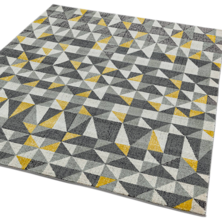 Tappeto Nova geometrico grigio e grigio chiaro 8