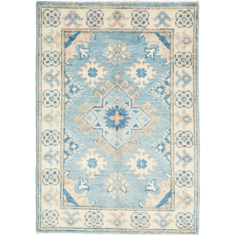 Tappeto Originale Kazak Afghanistan 63x90 Azzur