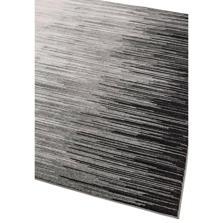 Rug Nova geometric dark grey light grey white 80