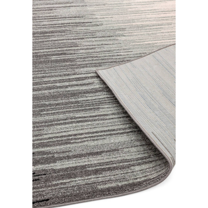 Rug Nova geometric dark grey light grey white 80