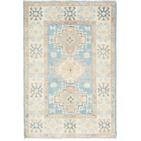 Tappeto Originale Kazak Afghanistan 59x87 Azzur