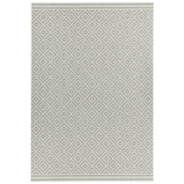 Tappeto Patio geometrico grigio chiaro e grigio