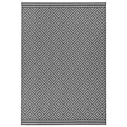 Rug Patio geometric black white 160x230 cm
