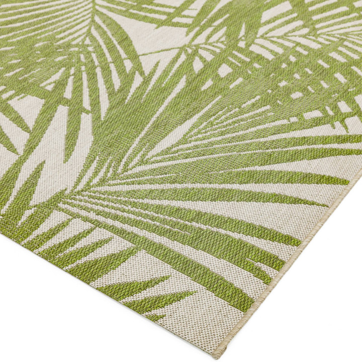 Rug Patio all-over floral green light beige 120x