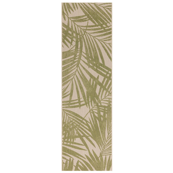 Rug Patio all-over floral green light beige 120x