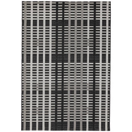 Rug Patio geometric black white grey 160x230 cm
