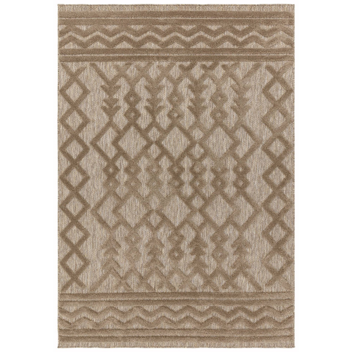Tappeto Salta geometrico beige e tortora 160x230