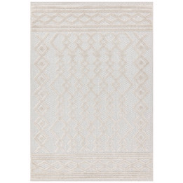 Rug Salta geometric white beige taupe 120x170 cm