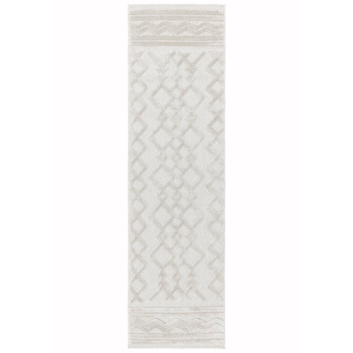 Rug Salta geometric white beige taupe 120x170 cm