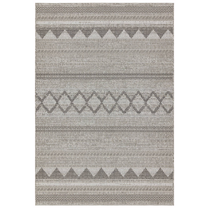 Rug Varanda geometric cream grey taupe 160x230 c