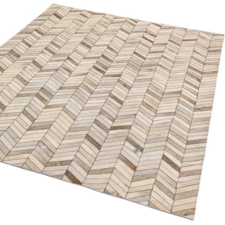 Tappeto Gaucho geometrico beige e tortora 120x17
