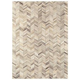 Tappeto Gaucho geometrico beige e tortora 160x23