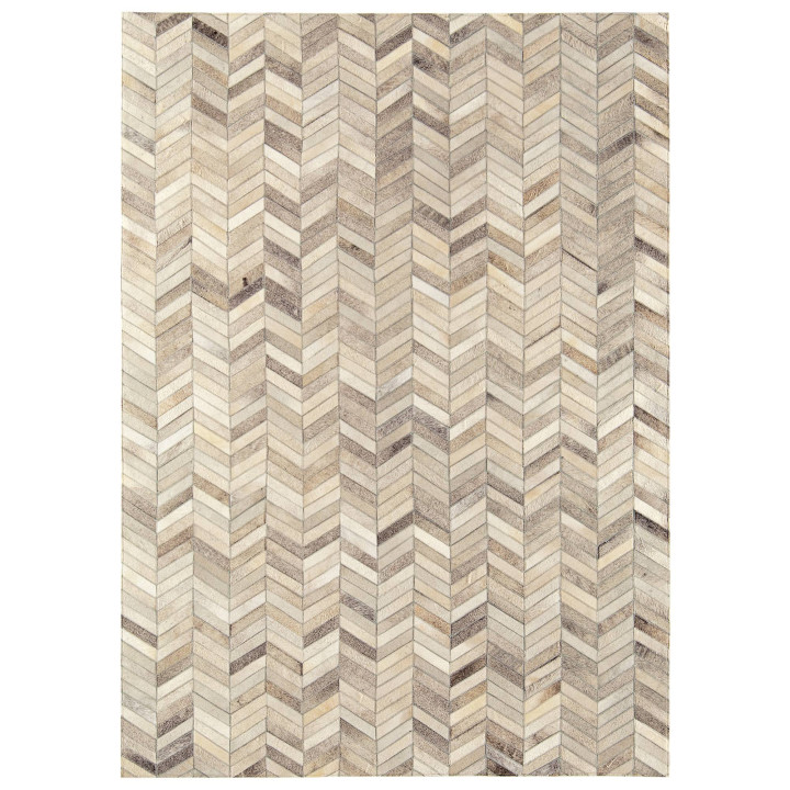 Tappeto Gaucho geometrico beige e tortora 160x23