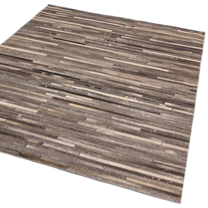 Tappeto Gaucho geometrico grigio e argento 160x2