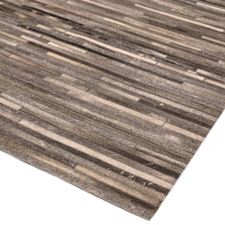 Tappeto Gaucho geometrico grigio e argento 160x2