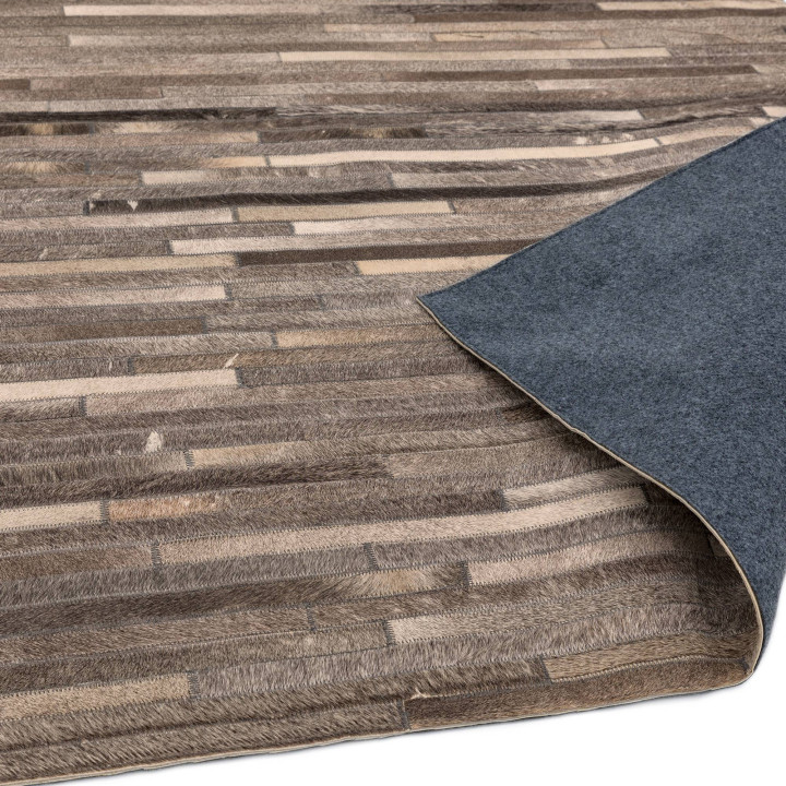 Tappeto Gaucho geometrico grigio e argento 160x2