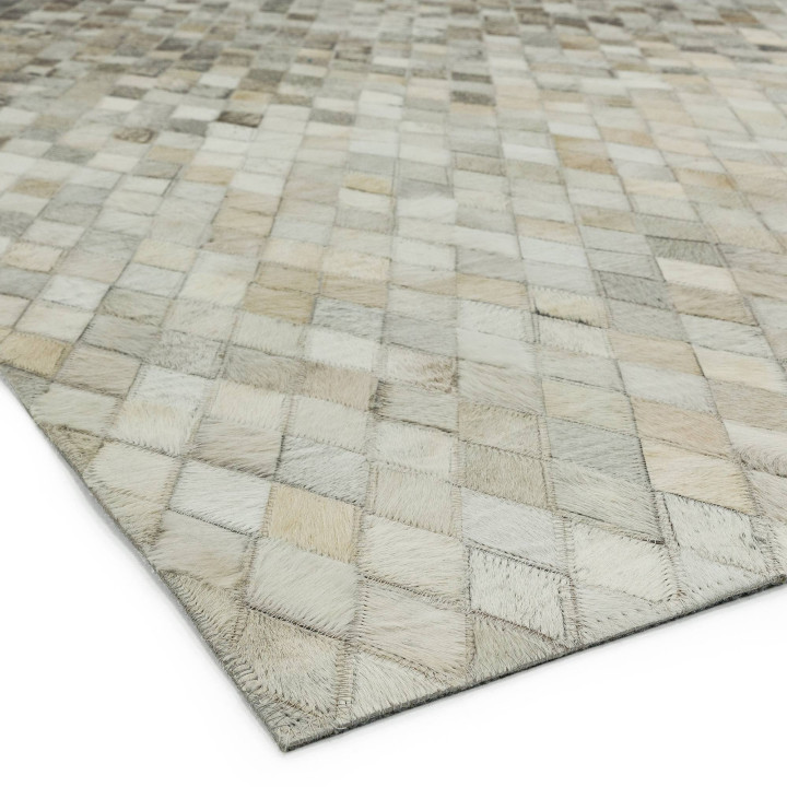 Tappeto Gaucho geometrico grigio e beige 120x170