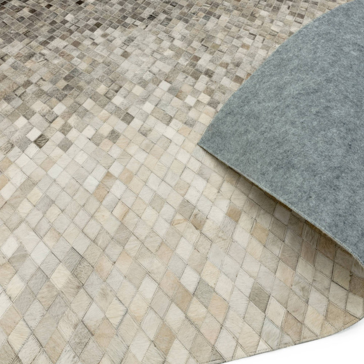 Rug Gaucho geometric beige dark grey brown 160x2