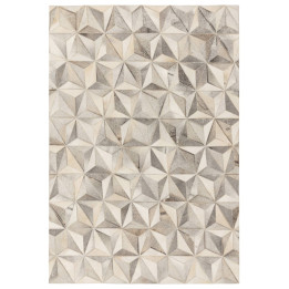 Rug Gaucho geometric grey beige ivory white 120x