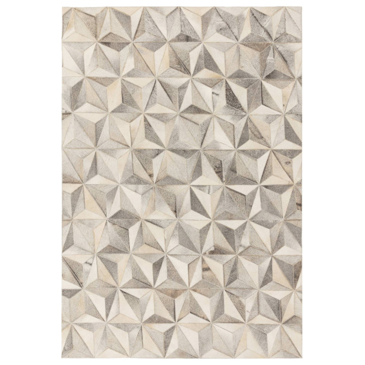 Tappeto Gaucho geometrico grigio e bianco 160x23