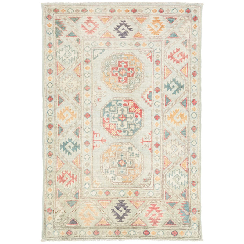 Tappeto Originale Kazak Afghanistan 81x120 Verd