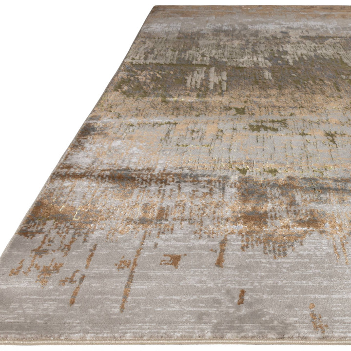 Tappeto Aurora astratto beige e grigio 160x230 c