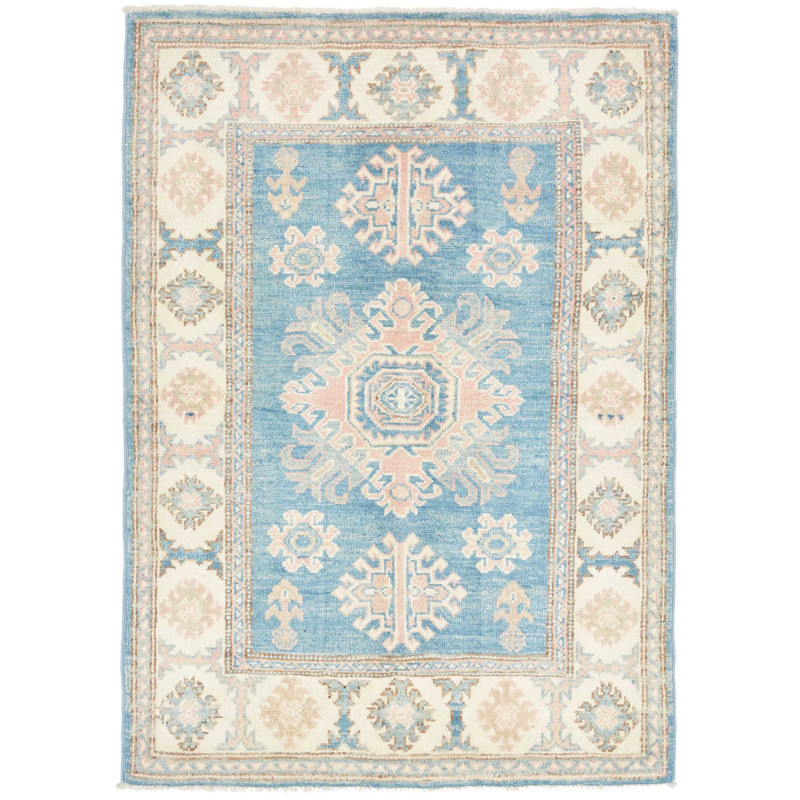 Tappeto Originale Kazak Afghanistan 84x120 Blu