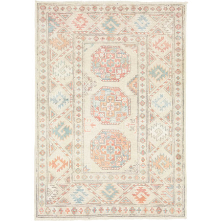 Tappeto Originale Kazak Afghanistan 84x119 Crem