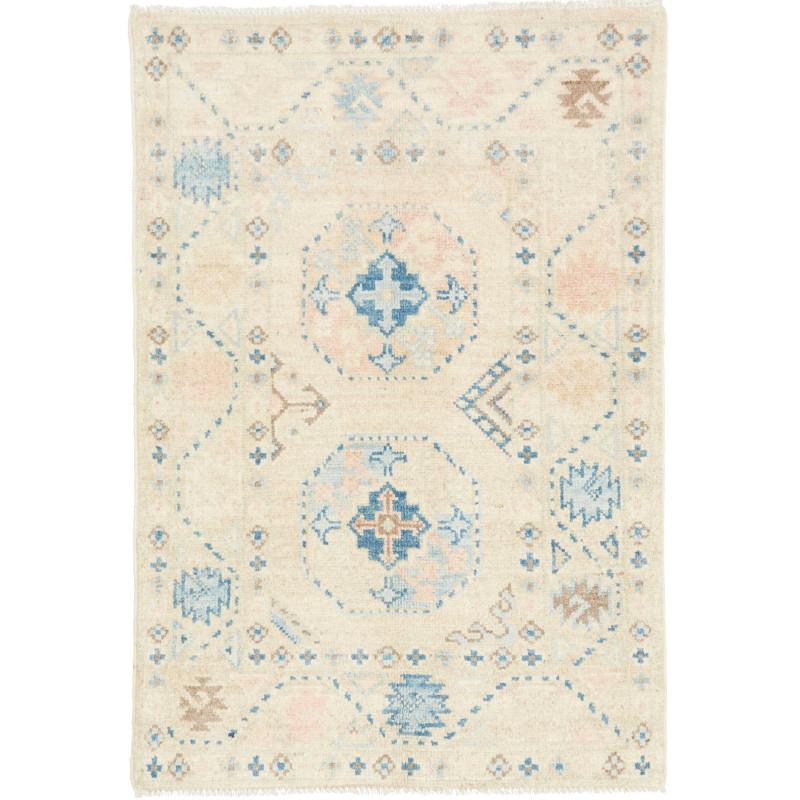 Tappeto Originale Kazak Afghanistan 62x90 Crema