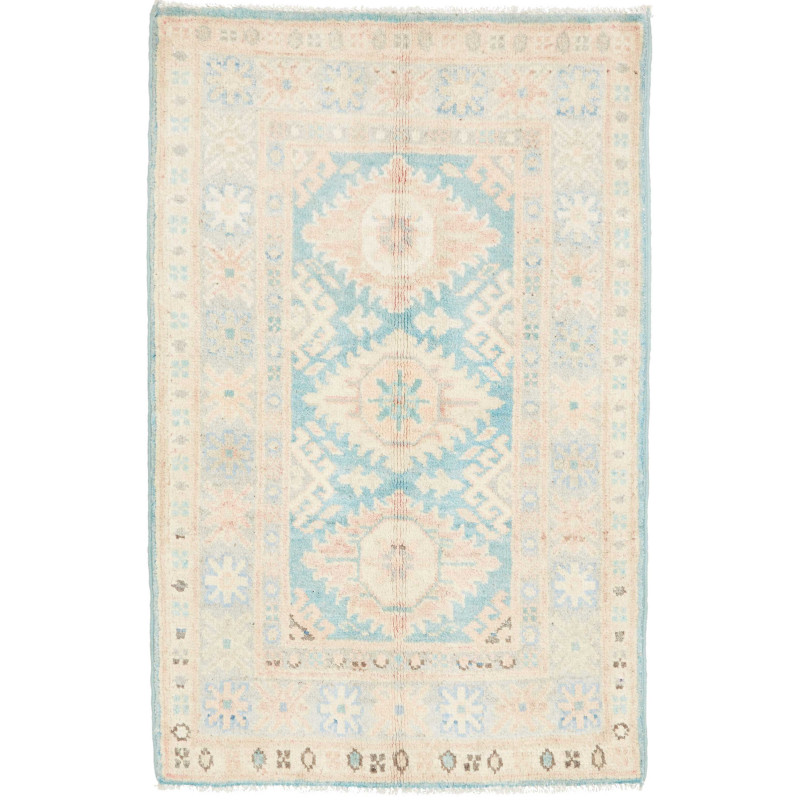 Tappeto Originale Kazak Afghanistan 62x95 Azzur