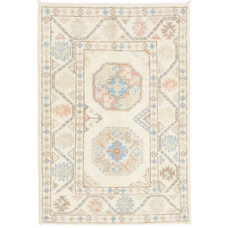 Tappeto Originale Kazak Afghanistan 63x90 Crema