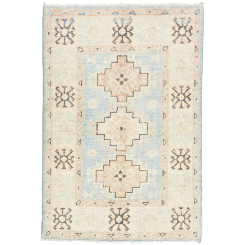 Tappeto Originale Kazak Afghanistan 65x94 Azzur