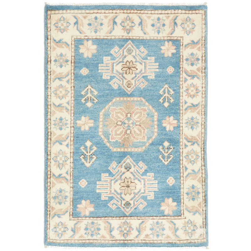 Tappeto Originale Kazak Afghanistan 61x90 Blu A
